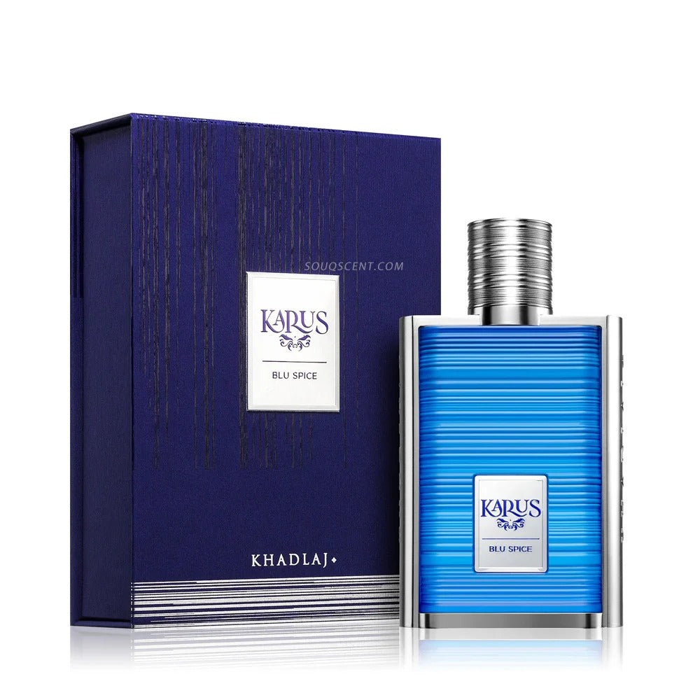 KHADLAJ KARUS BLUE SPICE EDP 100ML alkhaleejscents