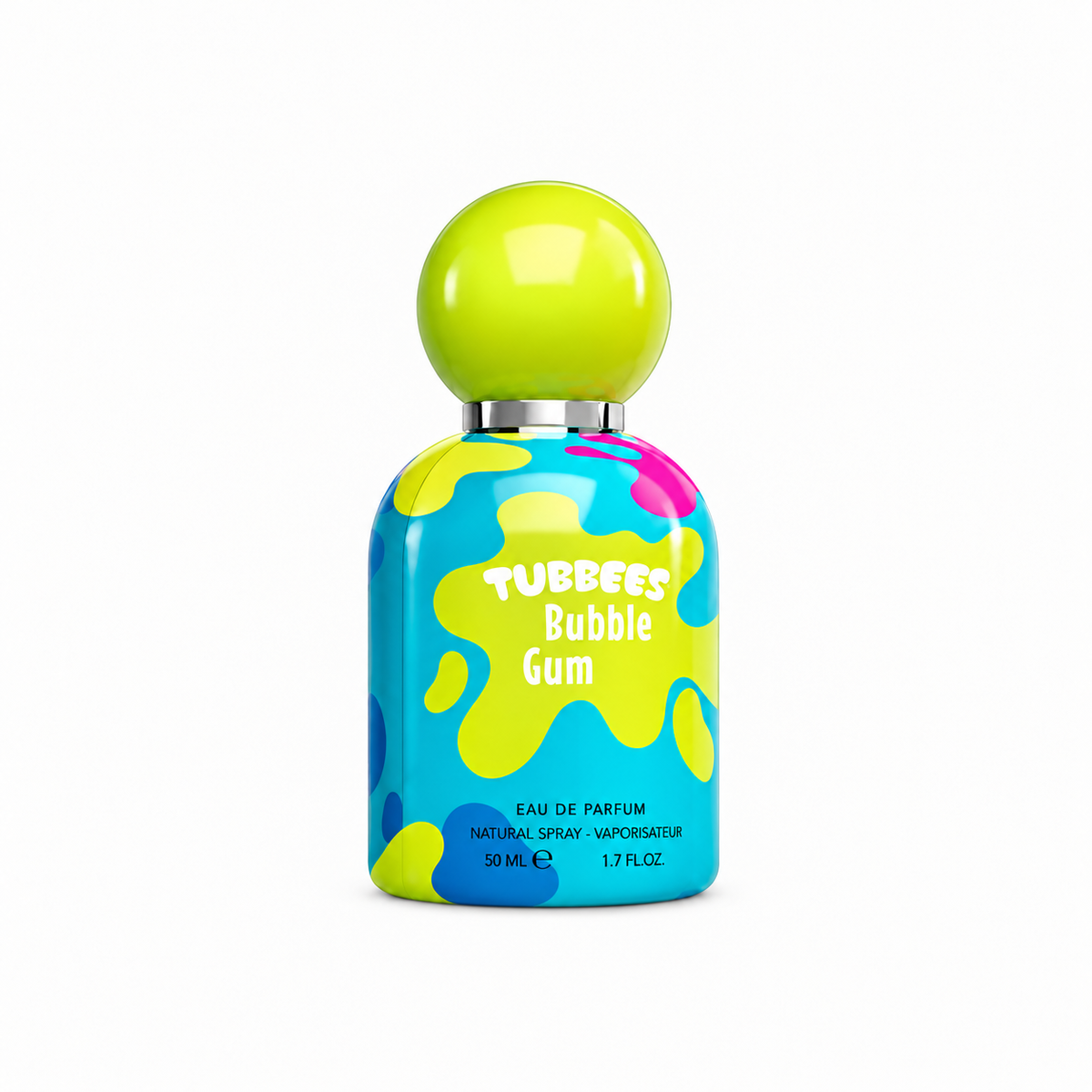 TUBBEES BUBBLE GUM EDP 50ML bottle on white background